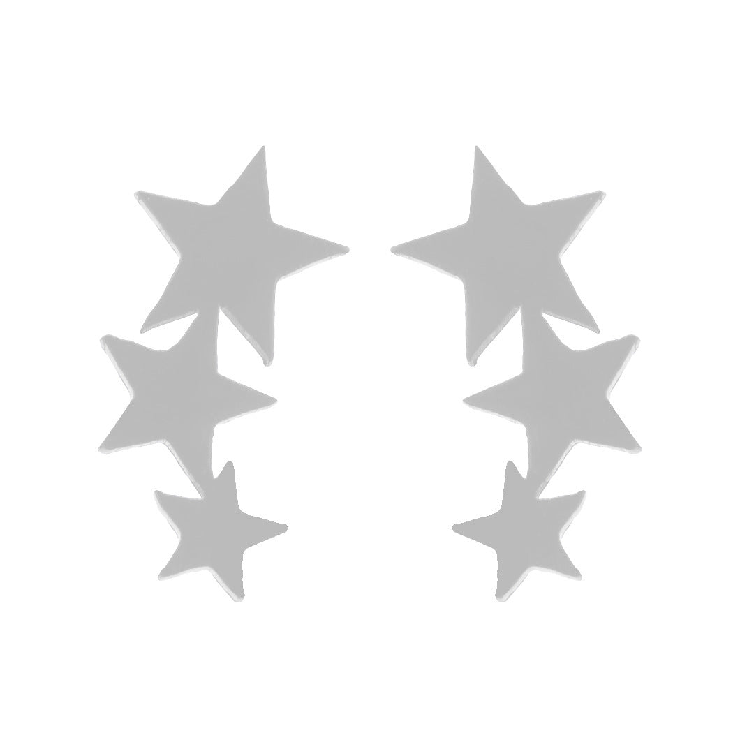 Wholesale Stainless Steel Star Moon Ear Studs